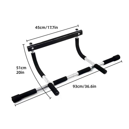 Adjustable Doorway Pull-Up Bar No Drill Home Fitness Equipment Indoor Workout
