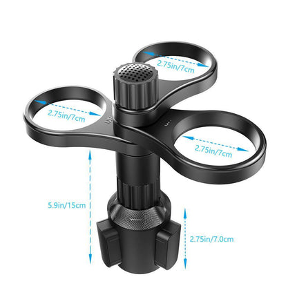 Car Multi Cup Holder Mug Holder Vehicle Drink Holder Organiser for Travel Use