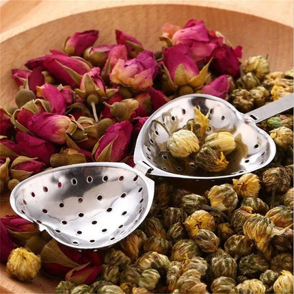 12pcs Stainless Steel Heart Tea Strainer Tea Infuser Clip for Loose Leaf Tea