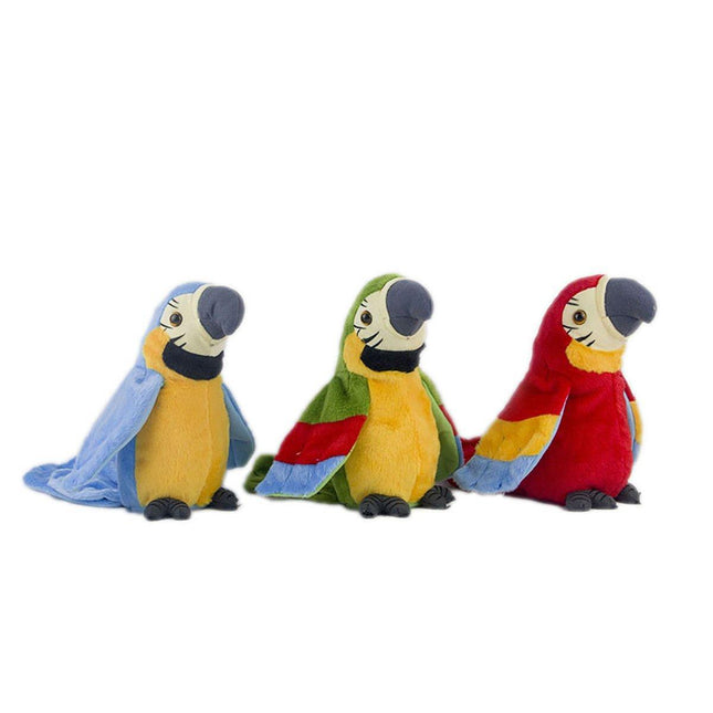 Interactive Talking Electric Plush Parrot for Early Learning and Entertainment