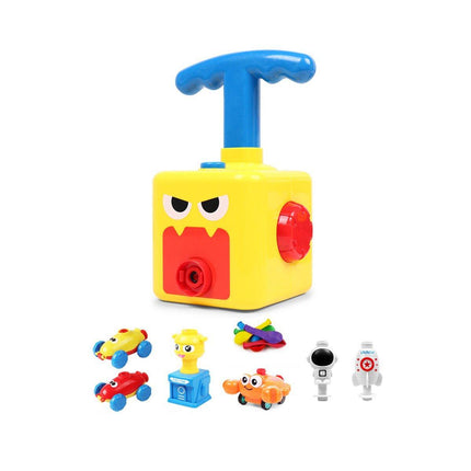 Kids Balloon Powered Car Toy Air Pump Racer Launcher Fun Vehicle Pump Toys