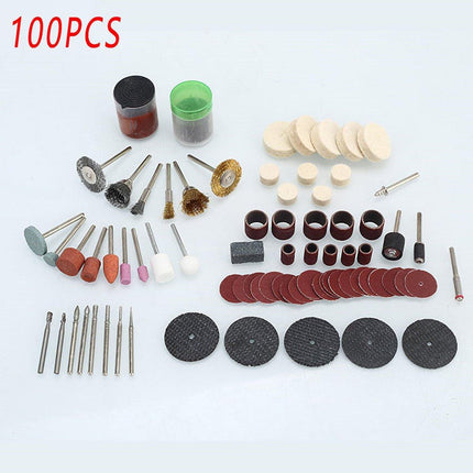 100/147pcs Electric Mill Set Accessories Grinding Cutting Drilling Tool Kit