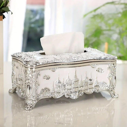 Small Napkin Tissue Box Creative Plastic Desktop Paper Holder Compact Design