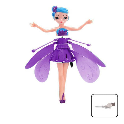 Flying Fairy Princess Doll Infrared Auto Induction Control Kids Toys Girls Gifts - Aimall