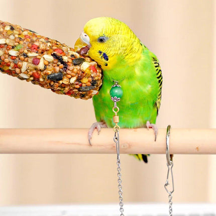 Parrot Neck Collar Stainless Steel Bird Chain Training Adjustable Bird Leash