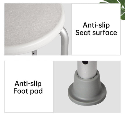Non Slip Bath Chair Elderly Bathroom Stool Toilet Seat Secure Shower Bench