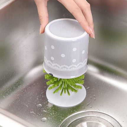Glass Cleaning Brush for Wine Glasses Cup Scrub Brush Kitchen Tools Long Handle