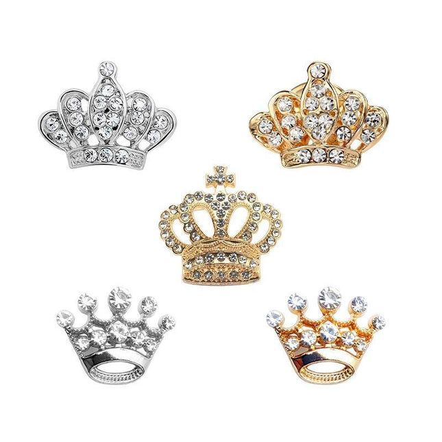 Small Crown Brooch Accessory Fashion Corsage Pin Jewelry Women Men Gift
