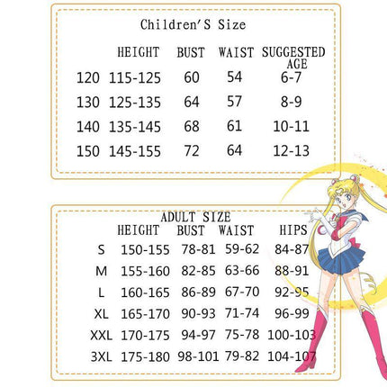 Anime Sailor Moon Tsukino Usagi Cosplay Costume Uniform Dress Halloween Outfits AU - Aimall