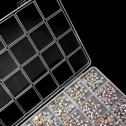 5Pcs Clear Plastic Storage Box Jewellery DIY Organiser for Small Parts Crafts