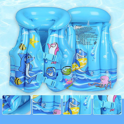 Inflatable Swim Vest with Buoyancy Support for Water Activities and Training Use