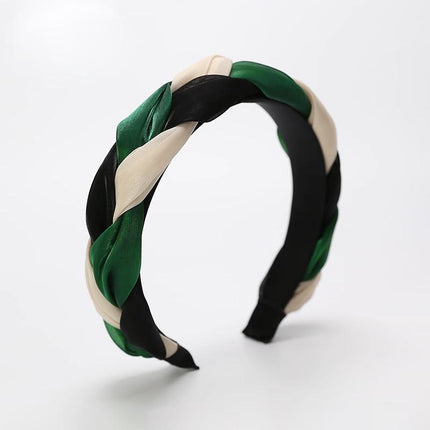 Women Headband Twist Hairband Knot Cross Tie Wide Headwear Hair Band Hoops Gift - Aimall