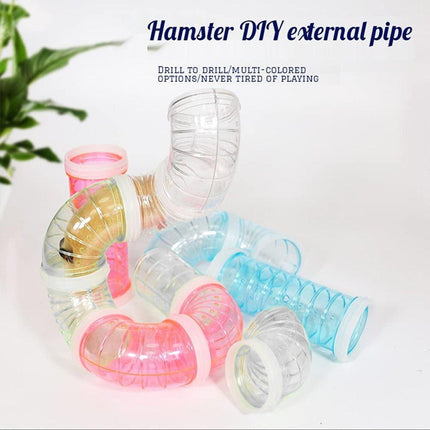 8X Hamster Cage Tunnel Squirrel Guinea Pig Hedgehog Small Animals Tube Toy - Aimall