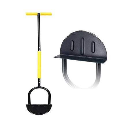 Manual Lawn Edge Cutting Shovel Serrated Half Moon Lawn Edging Tool with Handle