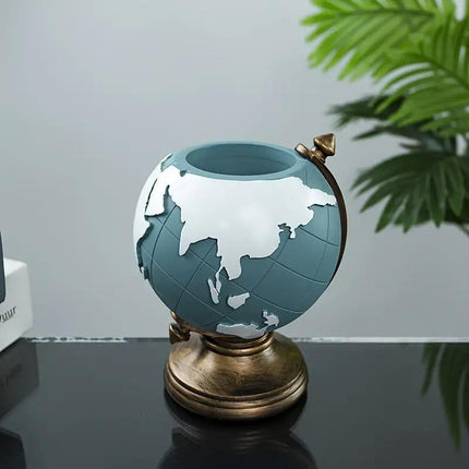 Harpiks Pen Holder Globe Desktop Organizer Storage Decoration for Office Desk