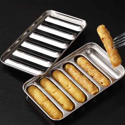 2PCS Stainless Steel Sausage Molds DIY Meat Ham Maker for Baby Food Tool