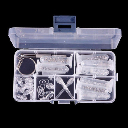 Eyeglasses Repair Kit Box Screws Silicone Nose Pads Bracket Glasses Accessories