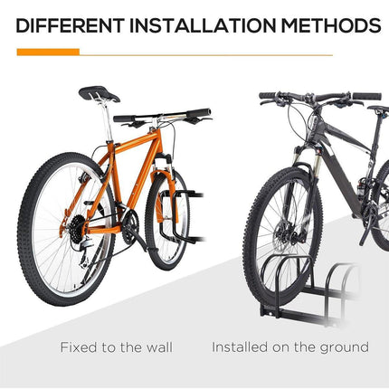 3 Bike Floor Parking Rack Instant Storage Stand Bicycle Cycling Portable