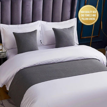 Luxury Hotel Bedding Set Bed End Towel Pillow Cover for Bedroom and Hotels