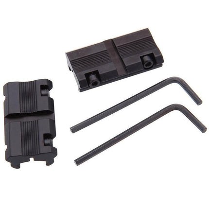 2PCS/Pack Tactical 11mm Dovetail to 20mm Weaver Picatinny Rail Adapter Mount AU - Aimall