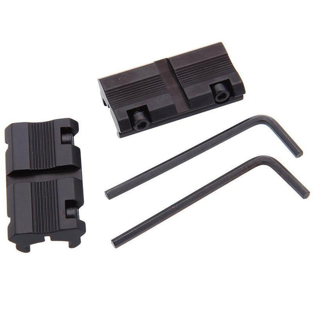 2PCS/Pack Tactical 11mm Dovetail to 20mm Weaver Picatinny Rail Adapter Mount AU - Aimall