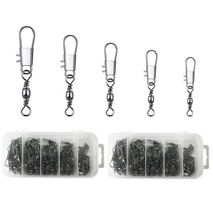 200pcs Pin Connectors Eight Ring Connectors for Fishing Gear Accessories Set