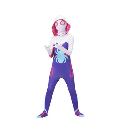 Halloween Costume Children's Boomsuit Headgear Clothes Miles Adult Male Gwen Steel Spider Tight Man