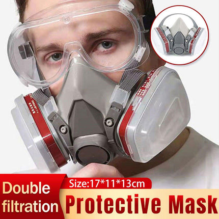 Half Face Mask Dustproof Protective Mask for Painting Pesticide Decoration Use