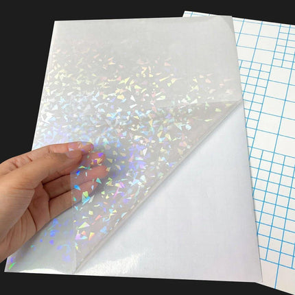 30pcs Anti-Scratch Self-Adhesive Waterproof Seven-Color Laser Film Stickers