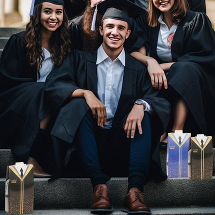 100pcs Graduation Cap Gift Boxes Paper Bachelor Party Favor Packaging Boxes