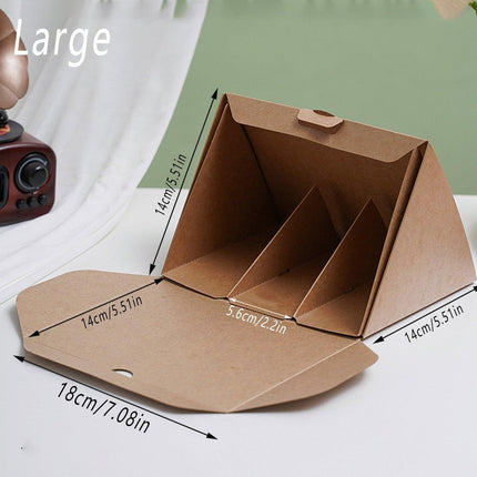 20pcs Triangle Cake Box for Sandwich Lunch Small Food Packaging Simple Design