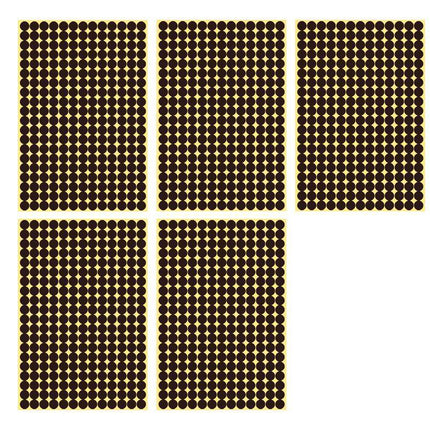 8/13/25/50mm Colour Sticker Dots Adhesive Round Labels Circular Scrapbooking Coffee - Aimall