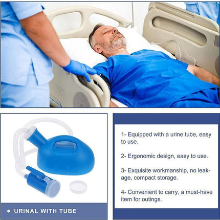 2000ML Portable Male Men Car Urinal Urine Pee Bottle Camping Travel + 1.2M Tube - Aimall