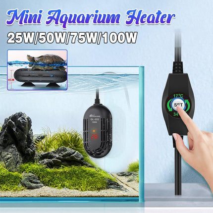 Submersible Aquarium Heater Fish Tank Heating Rod Turtle Tank Thermostat Heater