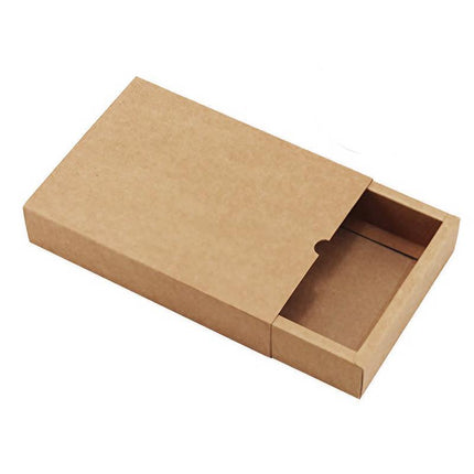 100PCS DIY Paper Box Drawer Type Jewelry Packing Box Tea Gift Cosmetics Kraft - Aimall