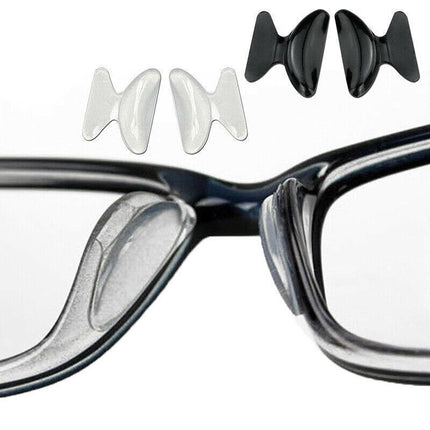 Silicone Anti-Slip Stick On Nose Pads for Eyeglass Sunglasses Glasses Clear - Aimall