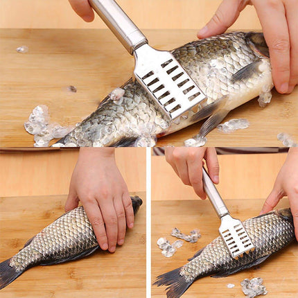 Stainless Steel Fish Scale Knife Easy Home Scale Removal Kitchen Tool Scraper
