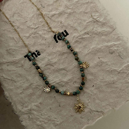 High-End Sun Necklace Light Luxury Fashion Style Distinctive Collar Chain