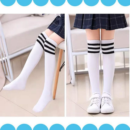 Children's Mid-high Socks Over The Knee Long Tube Football Socks Cotton Socks - Aimall