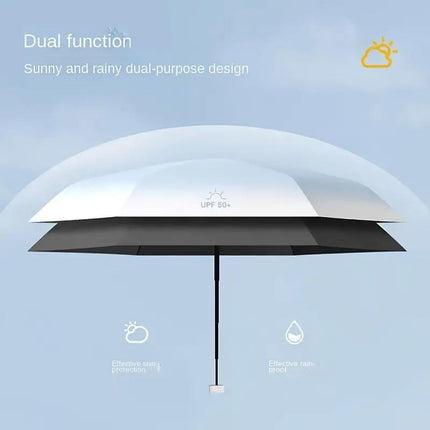 Mini Pocket Umbrella Anti-UV Sun/Rain Windproof 6 Folding Ultra Light Umbrella