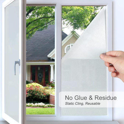 3/5M Sand Blast Clear Privacy Frosted Frosting Windows Glass Film Removable - Aimall
