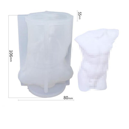 3D Silicone Candle Moulds DIY Soy Soap Aromatherapy Candles Wax Plaster Mold 15+ - Aimall