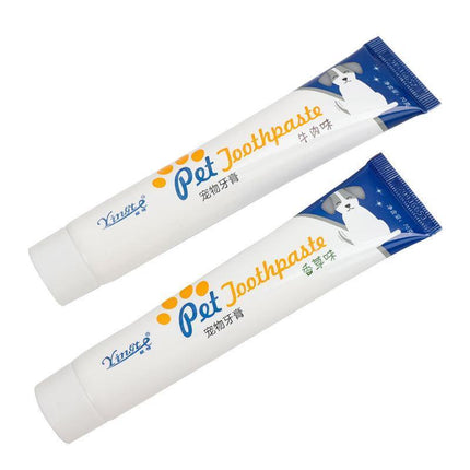 Beef Flavor Edible Pet Dog Cat Toothpaste Teeth Cleaning Care Oral Hygiene - Aimall