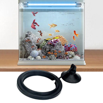 Fish Feeding Ring Aquarium Fish Tank Feeder Floating Fish Food Feeder Fish Food Black - Aimall