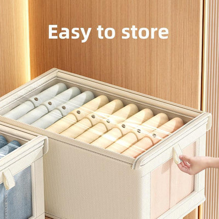 Dustproof Wardrobe Storage Box with Lid Large Clothes Organiser Container