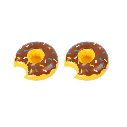 Inflatable Floating Drink Cup Can Beer Holder Swimming Pool Bath Beach Party 2PCS - Aimall