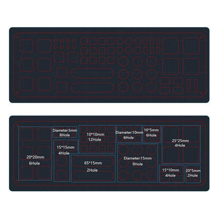 45-Hole Screwdriver Rack Acrylic Tool Stand Desk Tool Holder Work Bench Organizer