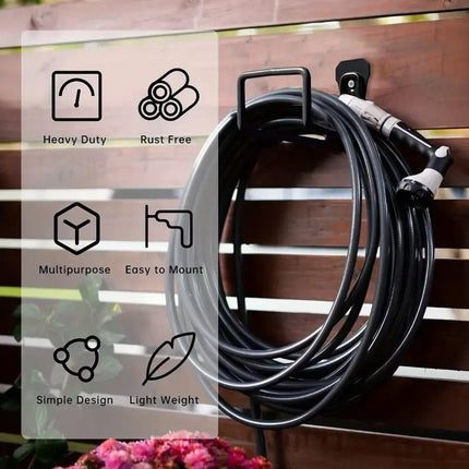 Garden Patio Storage Hooks Heavy Duty Hose Holder Organiser Wall Mount Hooks