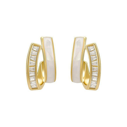 High Sense Stud Earrings Fashionable Jewelry for Women Elegant Design Ladies