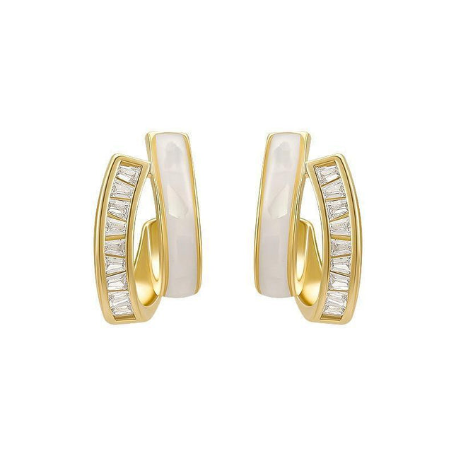 High Sense Stud Earrings Fashionable Jewelry for Women Elegant Design Ladies